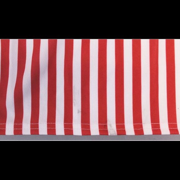 Boohoo Red and white stripped Dress sz. 6 NWT - Picture 6 of 8